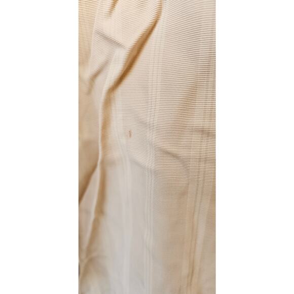 Vintage 80s Pinstripe Light Tan Suit Pants Jacket w/ Top Insert Women Sz 10 - Picture 10 of 13